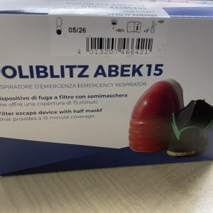 filter type emergency Respirator for Escape devices poliblitz abek 15 sekur (1083) 43390230