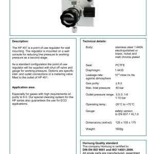 Regulator Hornung HP401