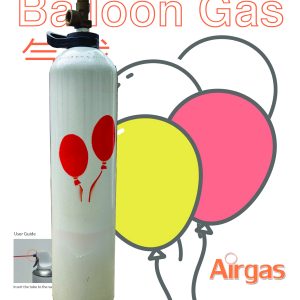 Helium Balloon Gas with refilled cylinder for 125pcs