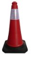 PE WITH RUBBER BASE TRAFFIC CONE