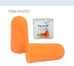 EasyFit Disposable Ear Plugs Uncorded,Tapered ShapeHP101