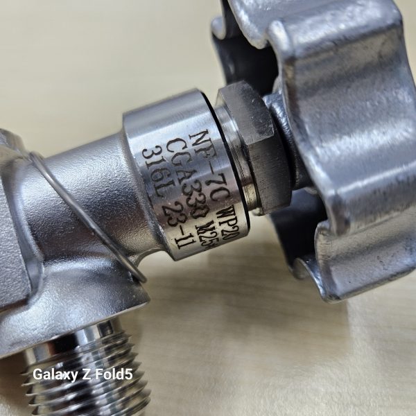 Valve CGA330 SS 316L M25 China - Image 3