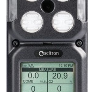 SEITRON Multi-Gas Portable GasDetector, 4 gas sensors: O2 Longlife, CO,H2S, LEL (CH4).